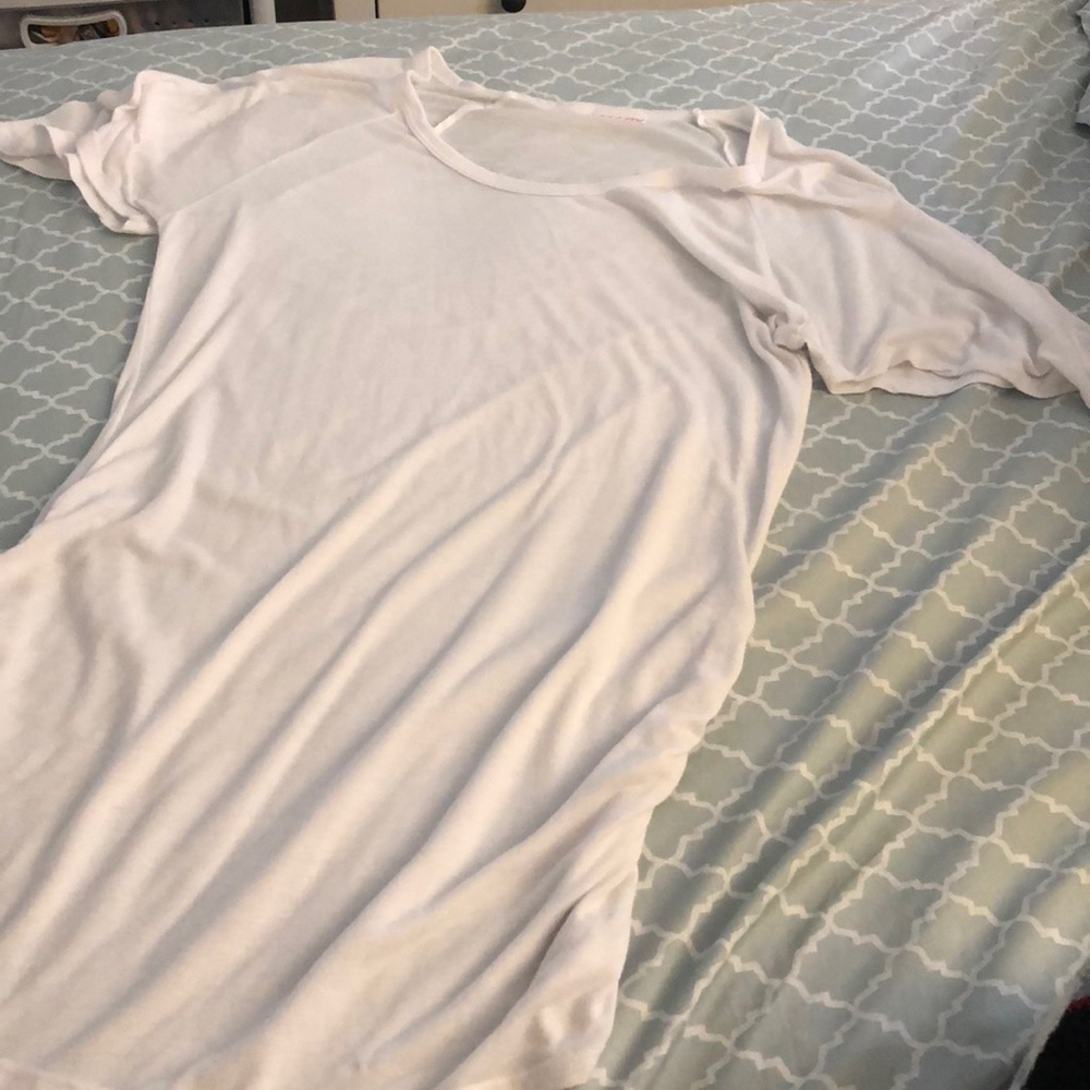 Alloy tee scrunch size winged sleeves